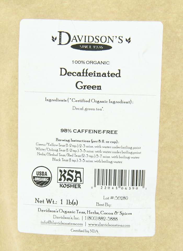 Davidson's Tea Bulk, Decaf Green, 16-Ounce Bag - Image 8