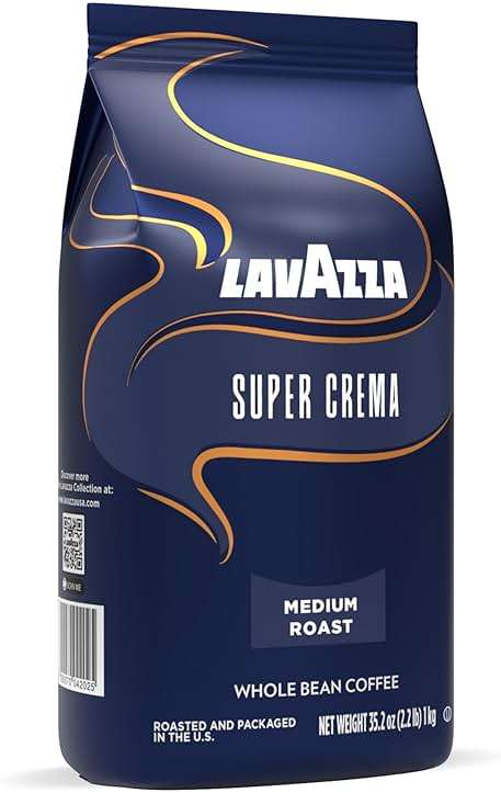 Lavazza Super Crema Whole Bean Coffee, Medium Espresso Roast, Arabica and Robusta Blend, 2.2 lb Bag, Package May Vary (Pack of 1) - Image 9