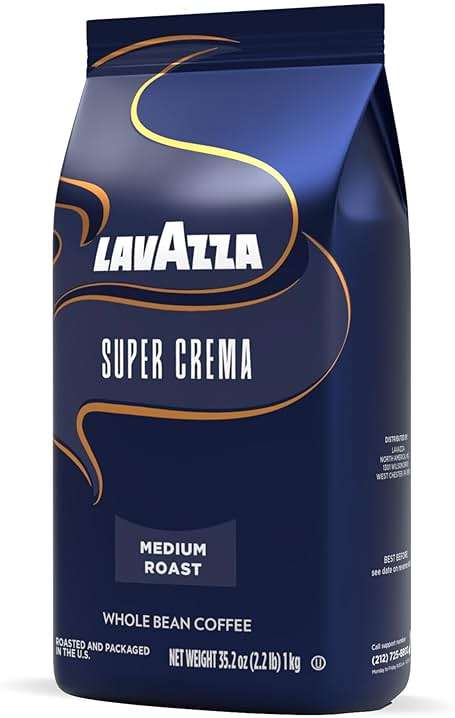 Lavazza Super Crema Whole Bean Coffee, Medium Espresso Roast, Arabica and Robusta Blend, 2.2 lb Bag, Package May Vary (Pack of 1) - Image 10