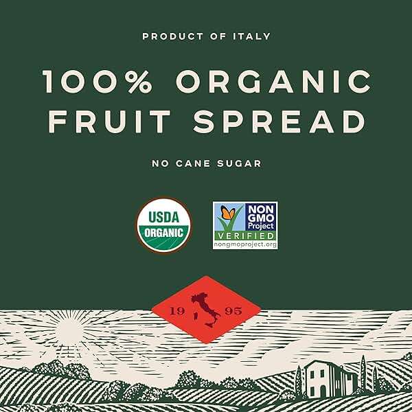 Bionaturae Organic Wild Berry Fruit Spread - Jelly Organic, Non-GMO, USDA Certified, No Sugar Added, No Preservatives, Organic Fruit Jam, Jam Organic, Made in Italy - 9 Oz - Image 4
