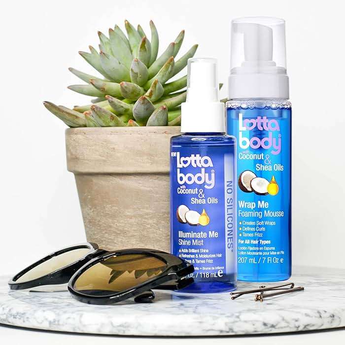 Lottabody Wrap Me Foaming Mousse with Coconut & Shea Oils, Lightweight Moisture-Rich Curl-Defining & Frizz-Control Styling Mousse for Natural Curly, Coily & Relaxed Hair, 7 oz - Image 5