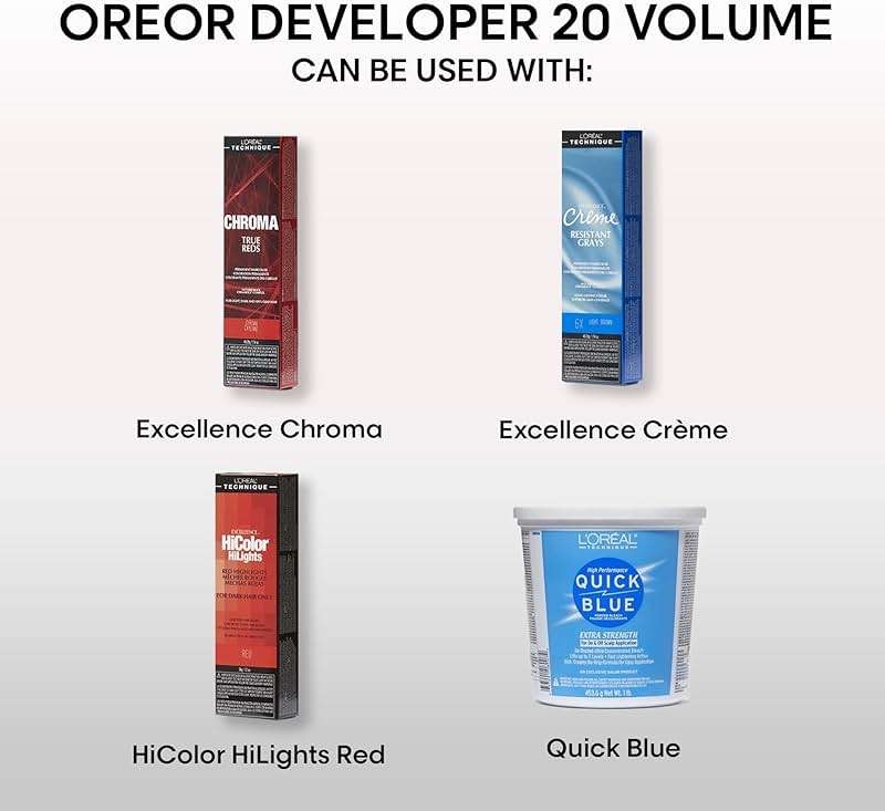 L'Oreal Technique Oreor Developer | Hair Color Developer | Creamy Formula for Uniform Color and Bleach Results - Image 2