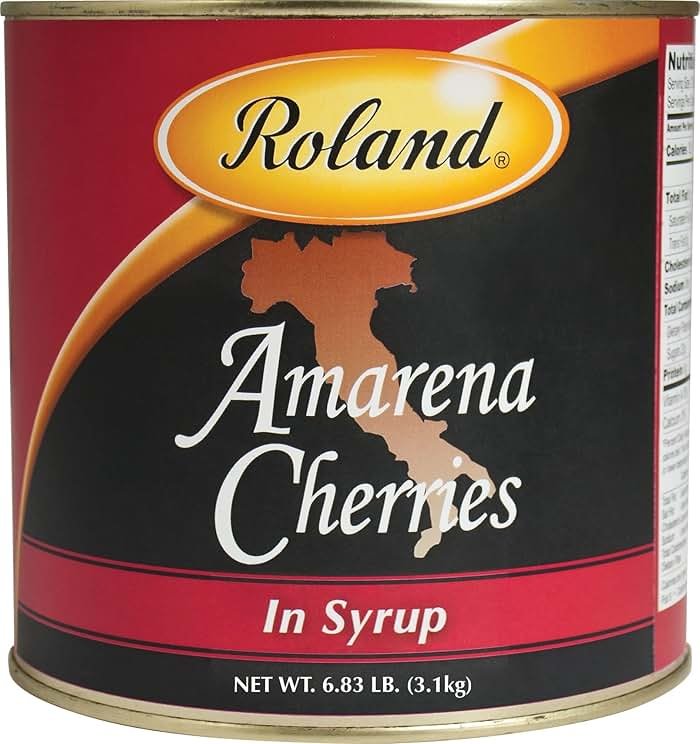 Roland Foods Whole Pitted Amarena Cherries in Syrup, Specialty Imported Food, 6.83 Pound Can, Pack of 1 - Product Image