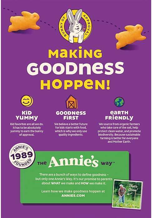 Annie's Organic Cheddar Bunnies Baked Snack Crackers, Original, 7.5 oz - Image 3