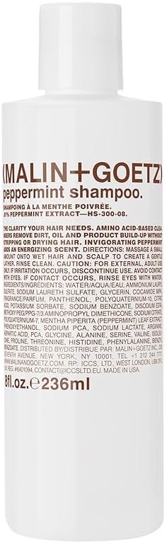 MALIN+GOETZ Clarifying Shampoo | Cool Peppermint Formula | Daily Cleanser with Amino Acids | For All Hair Types | Vegan, Sulfate-Free & Unisex - Product Image