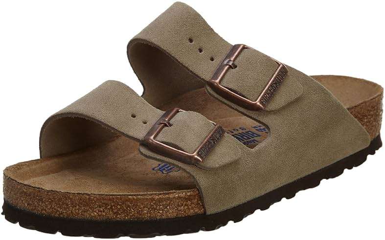 Birkenstock Arizona Soft Footbed Taupe Suede Regular Width - EU Size 37 / Women's US Size 6-6.5 - Image 1
