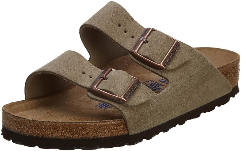 Birkenstock Arizona Soft Footbed Taupe Suede Regular Width - EU Size 37 / Women's US Size 6-6.5 - Product Image