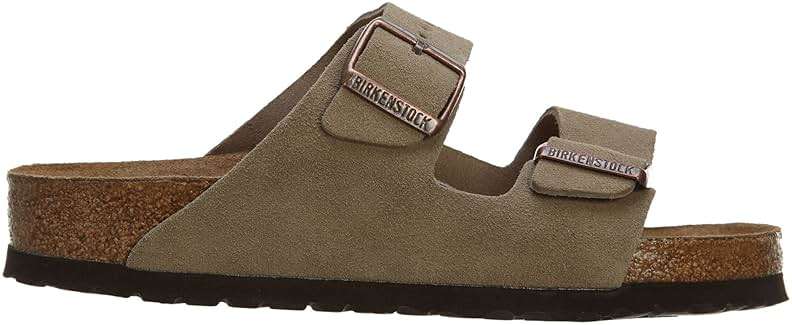 Birkenstock Arizona Soft Footbed Taupe Suede Regular Width - EU Size 37 / Women's US Size 6-6.5 - Image 2