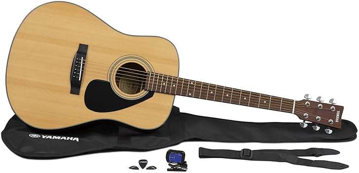 Yamaha GigMaker Standard Acoustic Guitar w/ Gig Bag, Tuner, Strap and Picks - Natural - Image 1