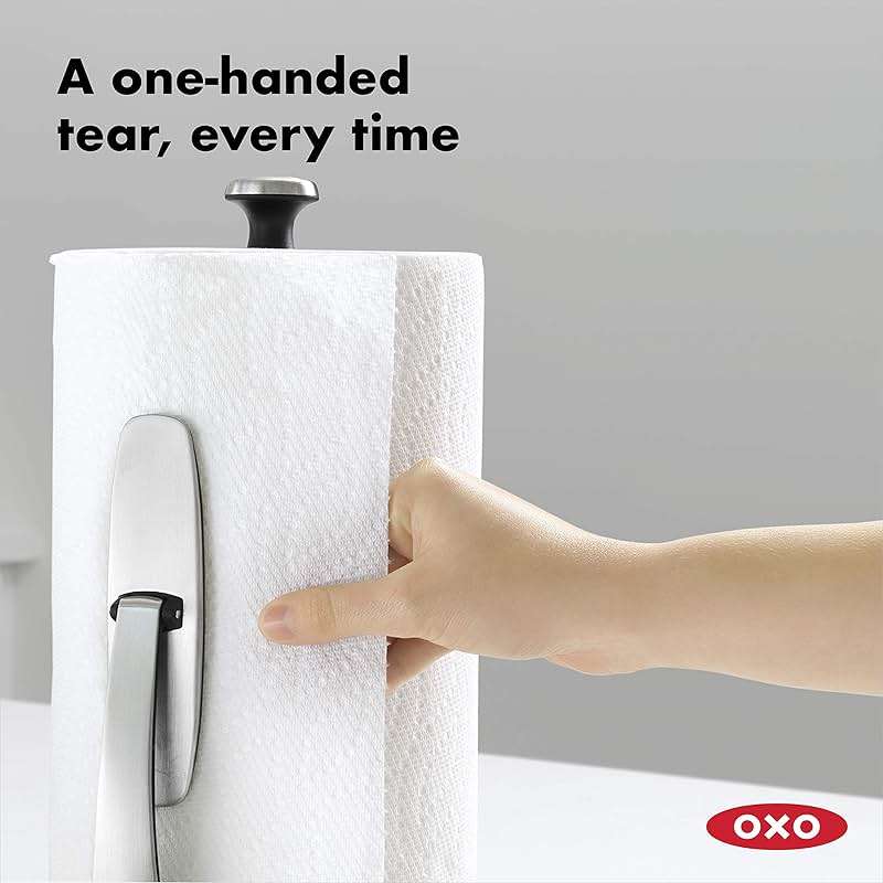 OXO Good Grips SimplyTear Paper Towel Holder Countertop - Image 6