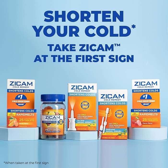Zicam Cold Remedy RapidMelts, Homeopathic Cold Shortening Relief with Zinc for Nasal Congestion, Non‑Drowsy, Citrus, 25 Count - Image 2