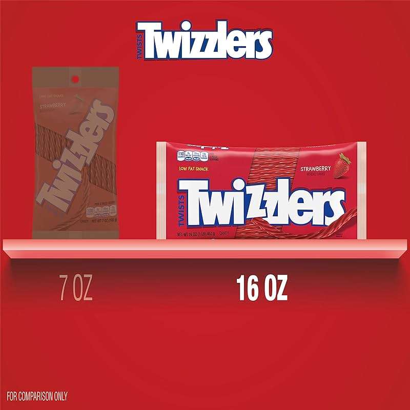 Twizzlers, Twists Strawberry Flavored Licorice Style, Chewy Candy Bag, 16 Ounce - Image 4