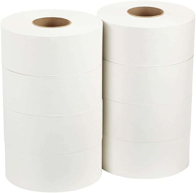 Georgia-Pacific Pacific Blue Basic 2-Ply Jumbo Jr. 9" Toilet Paper by GP PRO (Georgia-Pacific), 12798, 1,000 Linear Feet per Roll, 8 Rolls Per Case - Image 3
