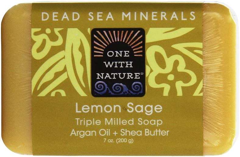 One With Nature Lemon Sage Bar Soap, 7 OZ - Image 3