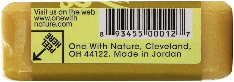 One With Nature Lemon Sage Bar Soap, 7 OZ - Image 4