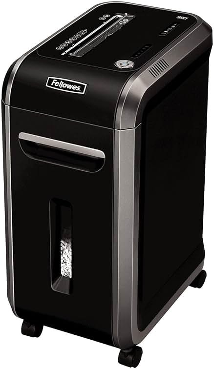 Fellowes Powershred 99Ci 18-Sheet 100% Jam-Proof Heavy Duty Crosscut Paper Shredder Machine for Office and Home, Black/Gray 3229912 - Product Image