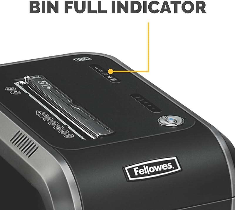 Fellowes Powershred 99Ci 18-Sheet 100% Jam-Proof Heavy Duty Crosscut Paper Shredder Machine for Office and Home, Black/Gray 3229912 - Image 4