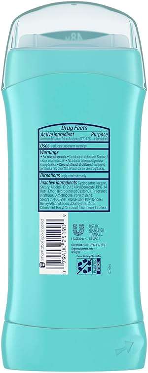 Degree Original Antiperspirant Deodorant Shower Clean 48-Hour Sweat & Odor Protection Antiperspirant for Women 2.6 oz - Image 2