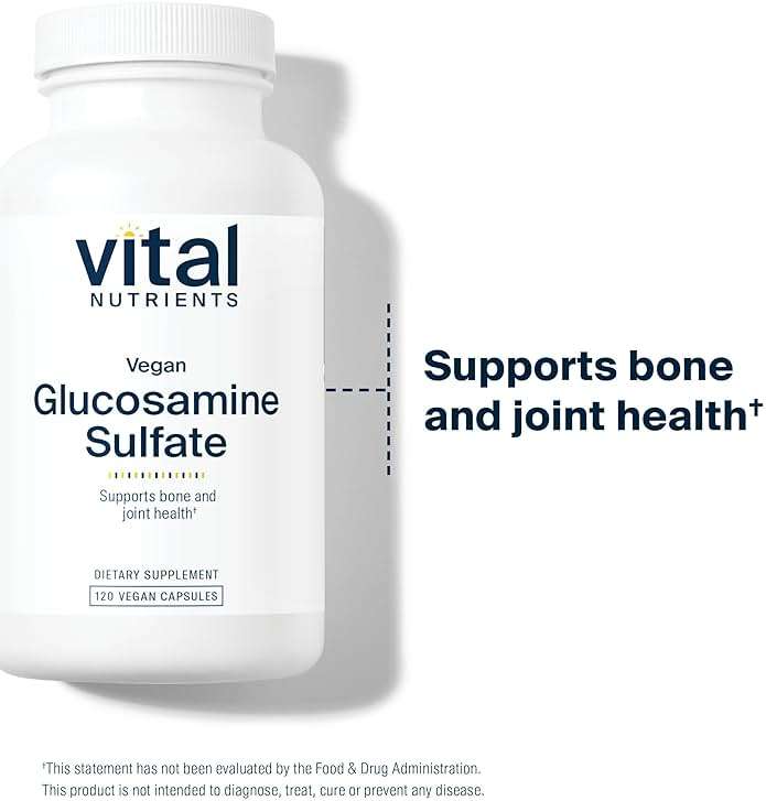 Vital Nutrients Vegan Glucosamine Sulfate 750mg - Healthy Cartilage, Mobility, and Joint Support Supplement - Vegetable Source of Glucosamine - Gluten, Dairy, Soy Free - Non-GMO - 60 Capsules - Image 6