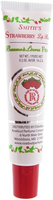 Rosebud Lip Balm Tube, Strawberry.5 Ounce - Product Image