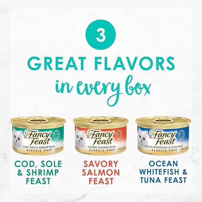 Purina Fancy Feast Seafood Classic Pate Collection Grain Free Wet Cat Food Variety Pack - (Pack of 24) 3 oz. Cans - Image 2