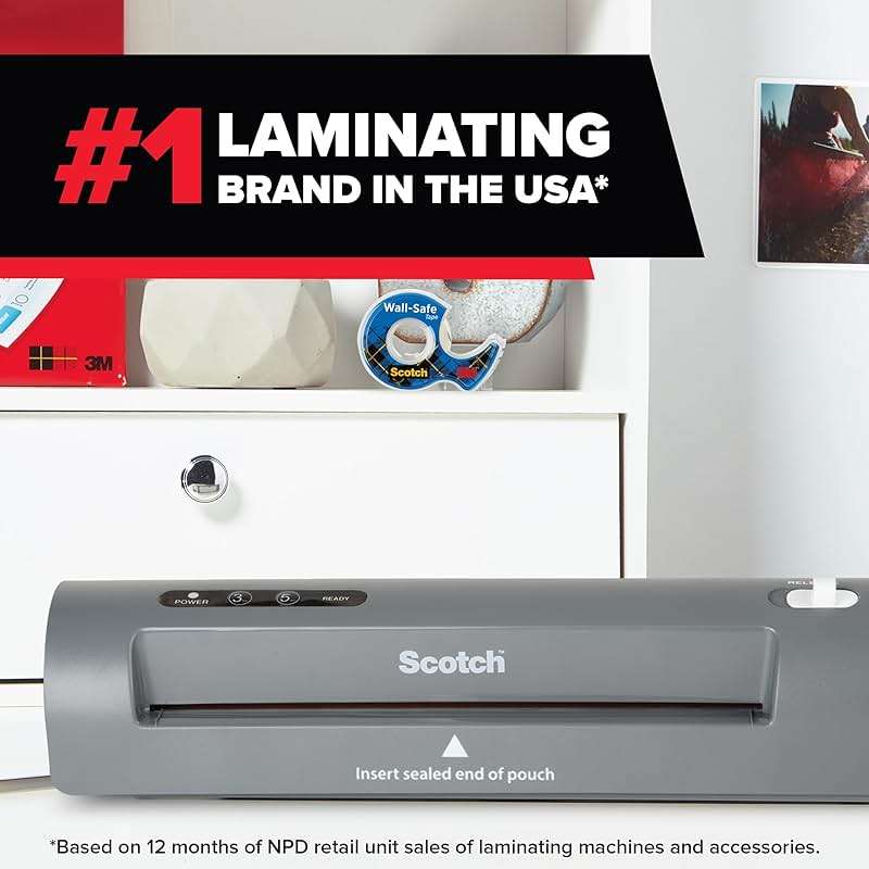 Scotch Thermal Laminator, 2 Roller System for a Professional Finish, Use for Home, Office or School, Suitable for use with Photos (TL901X) - Image 5