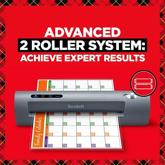 Scotch Thermal Laminator, 2 Roller System for a Professional Finish, Use for Home, Office or School, Suitable for use with Photos (TL901X) - Image 7