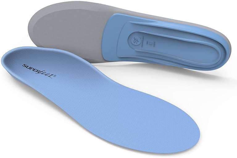 Superfeet All-Purpose Support Medium Arch Insoles (Blue) - Trim-To-Fit Orthotic Shoe Inserts - Professional Grade - Image 1