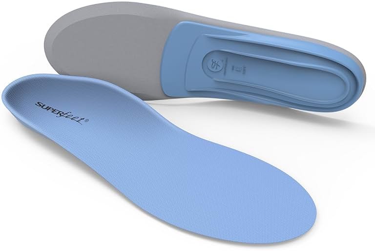 Superfeet All-Purpose Support Medium Arch Insoles (Blue) - Trim-To-Fit Orthotic Shoe Inserts - Professional Grade - Product Image