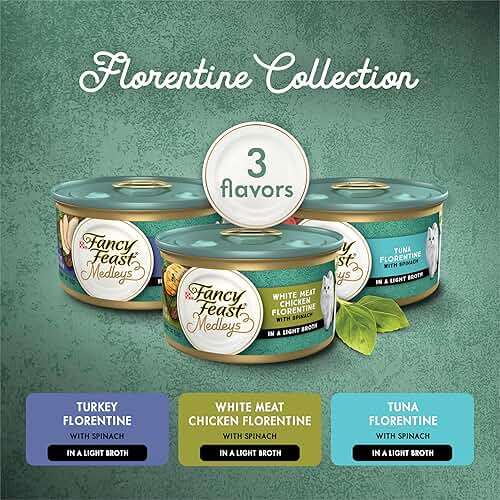 Purina Fancy Feast Wet Cat Food Medleys Florentine Wet Cat Food Variety Pack - (2 Packs of 12) 3 oz. Cans - Image 2