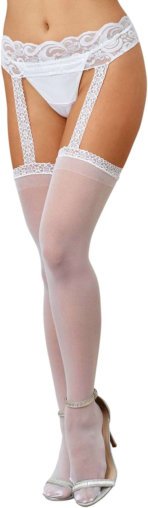 Dreamgirl Women's Sheer Garter Belt & Stocking Set - Image 1