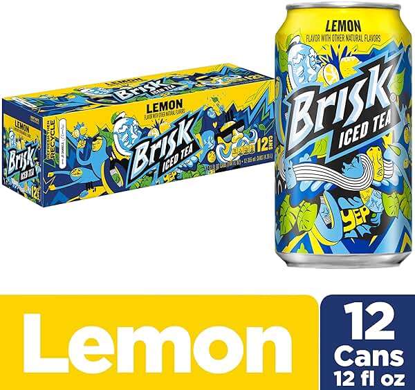 Brisk Lemon Iced Tea, 12 Fl Oz Cans (Pack of 12) - Image 2