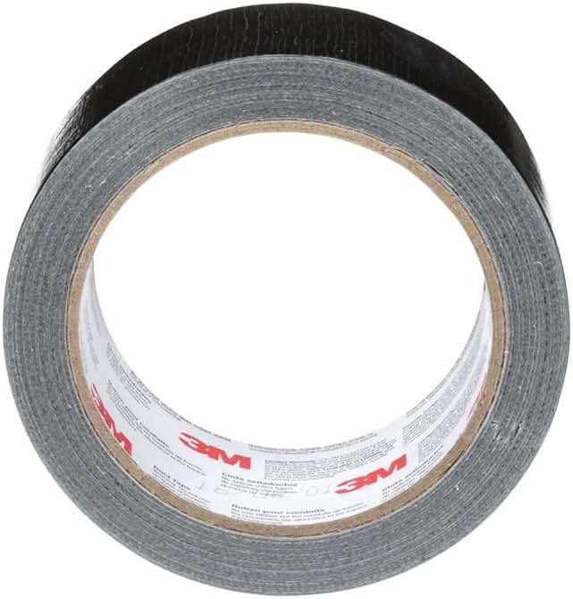 3M Duct Tape Black, 1.88 inches by 20 yards, 3920-BK, 1 roll - Image 2