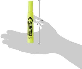Avery Hi-Liter Desk-Style Highlighters, Smear Safe Ink, Chisel Tip, 12 Fluorescent Yellow Highlighters (24000) - Image 3