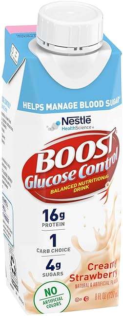 BOOST Glucose Control Ready to Drink Nutritional Drinks, Creamy Strawberry, 8 fl oz Carton (4 x 6 Packs) - Image 5