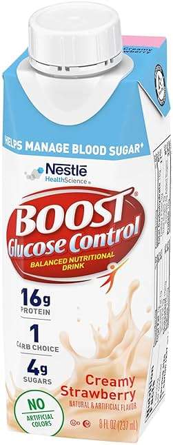 BOOST Glucose Control Ready to Drink Nutritional Drinks, Creamy Strawberry, 8 fl oz Carton (4 x 6 Packs) - Image 6