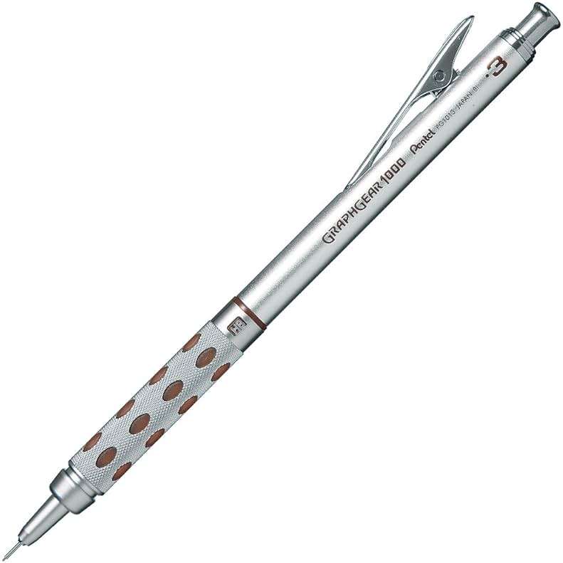 Pentel Graphgear 1000 Mechanical Drafting Pencil 0.3mm Brown (PG1013) - Image 1