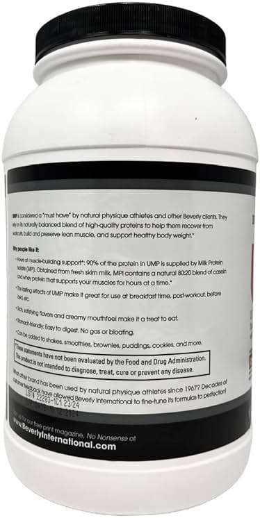 Beverly International UMP Protein Powder, Chocolate. Unique Whey-Casein Ratio Builds Lean Muscle. Easy to Digest. No Bloat. (32.8 oz) 2lb .8 oz - Image 4
