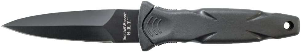 Smith & Wesson SWHRT3BF 7.5in High Carbon S.S. Full Tang Fixed Blade Knife with 3.5in False Edge Blade and TPR Handle for Outdoor, Tactical, Survival and EDC - Image 1