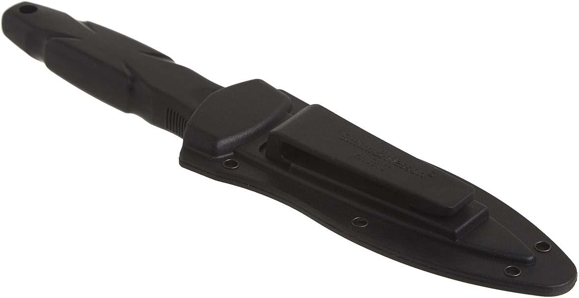 Smith & Wesson SWHRT3BF 7.5in High Carbon S.S. Full Tang Fixed Blade Knife with 3.5in False Edge Blade and TPR Handle for Outdoor, Tactical, Survival and EDC - Image 4