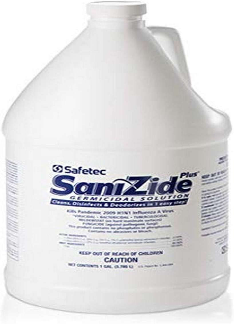 Safetec 34815 SaniZide Plus Germicidal Solution, 1 gal, Plastic Bottle - Image 1