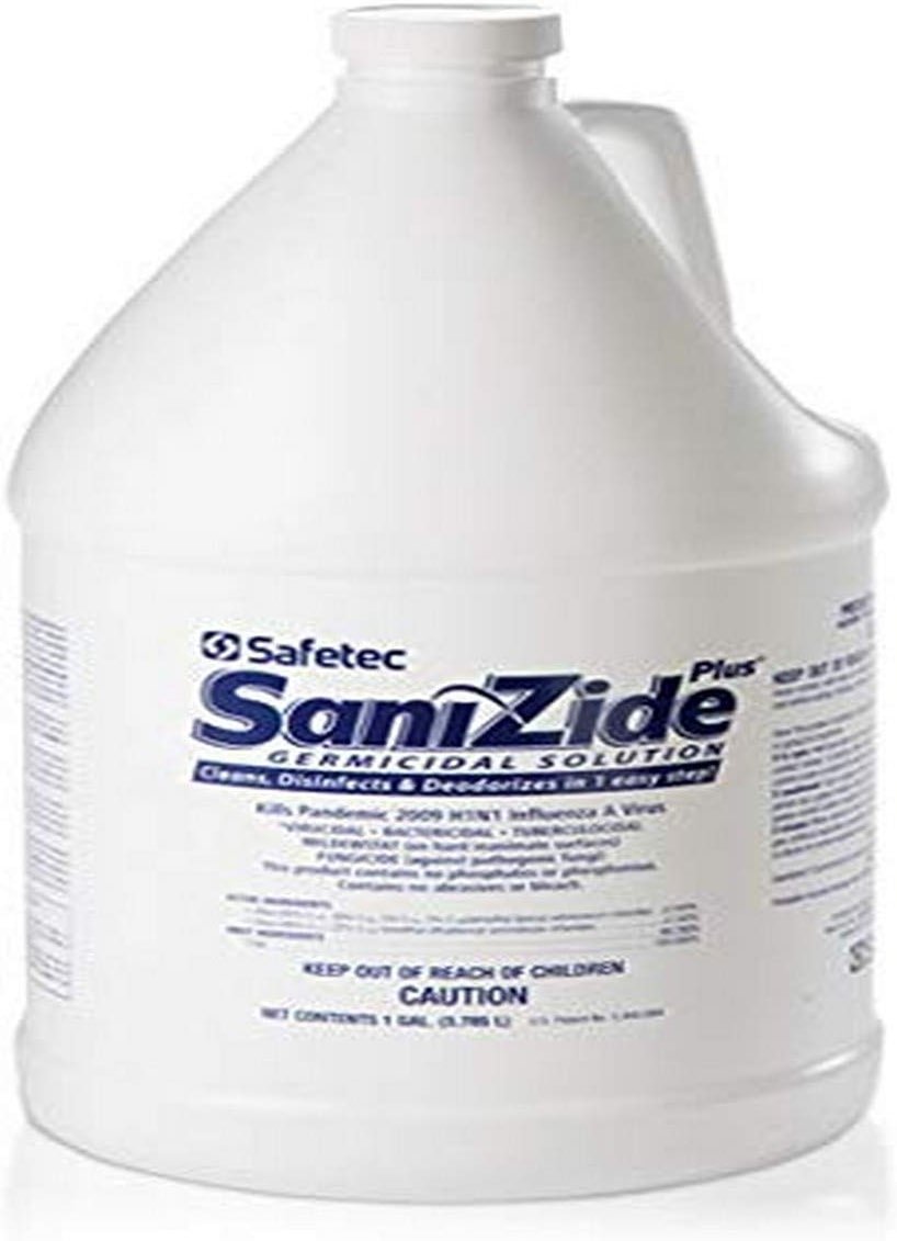 Safetec 34815 SaniZide Plus Germicidal Solution, 1 gal, Plastic Bottle - Product Image