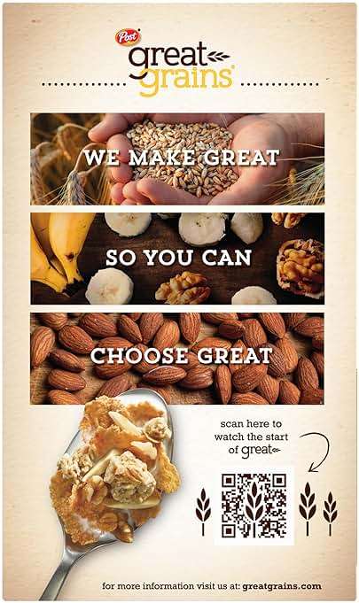 Great Grains Banana Nut Crunch Breakfast Cereal, 15.5 oz Box | Made with Whole Grain, Non-GMO, Heart Healthy - Image 8