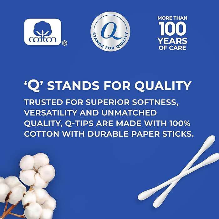 Q-tips Cotton Swabs, Original, For Home, First Aid and Beauty, 100% Cotton, 500 Count - Image 3