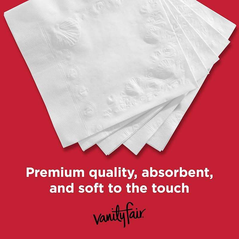 Vanity Fair Everyday Paper Napkins, 100 Count, Disposable Napkins Made Soft And Smooth For Everyday Meals - Image 5