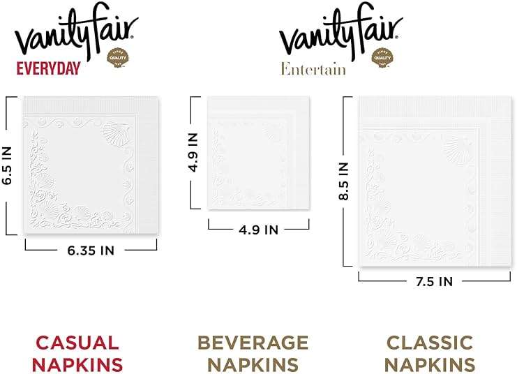 Vanity Fair Everyday Paper Napkins, 100 Count, Disposable Napkins Made Soft And Smooth For Everyday Meals - Image 6