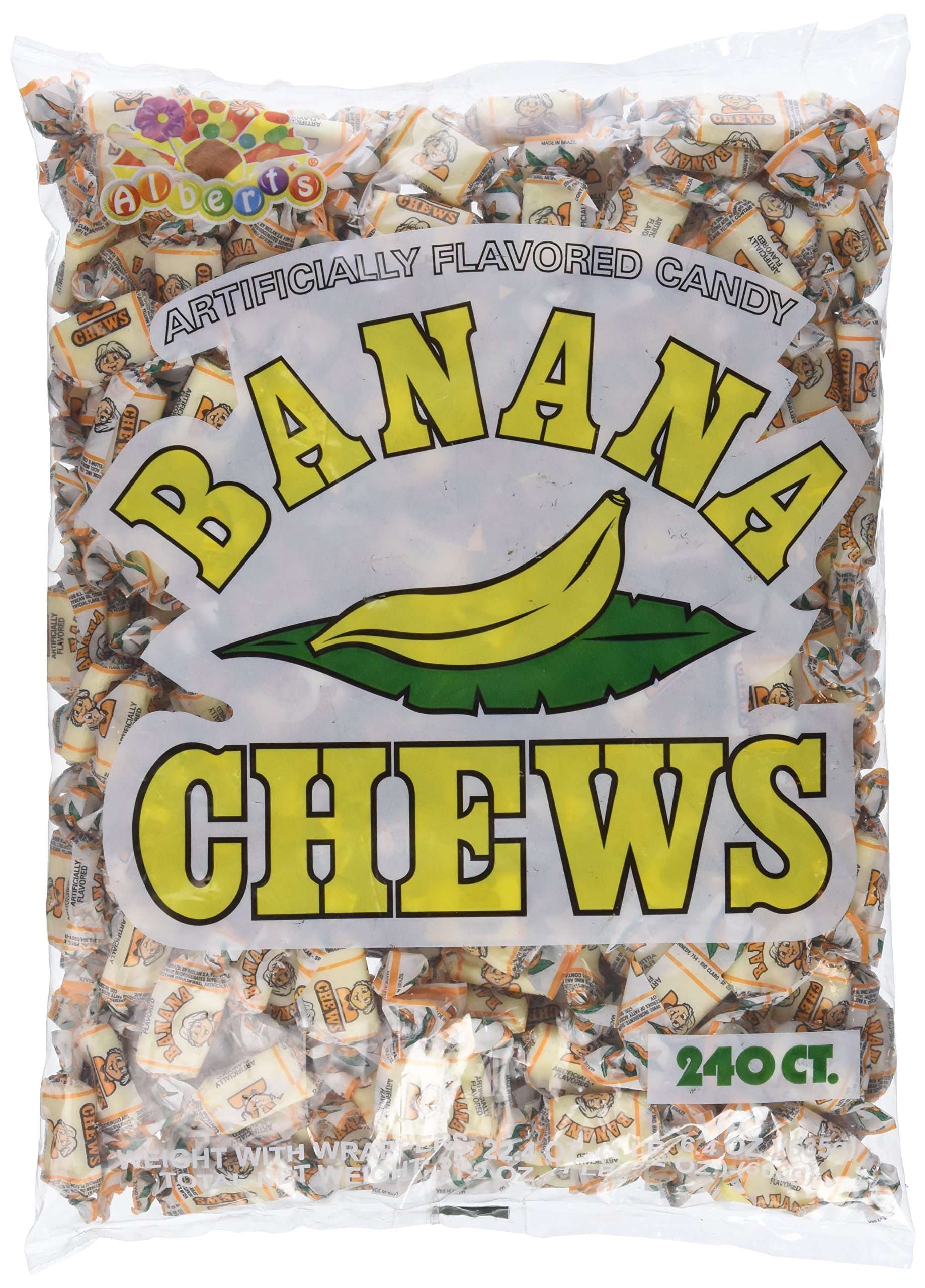 Albert's Fruit Chews - Banana Flavor (240 Candies) - Image 2