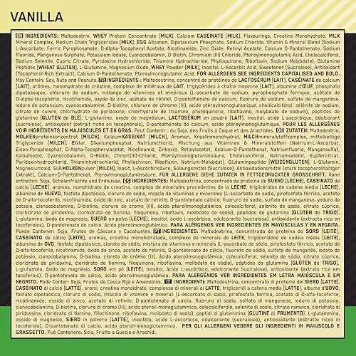 Optimum Nutrition Serious Mass, Weight Gainer Protein Powder, Mass Gainer, Vitamin C and Zinc for Immune Support, Creatine, Vanilla, 6 Pound (Packaging May Vary) - Image 17