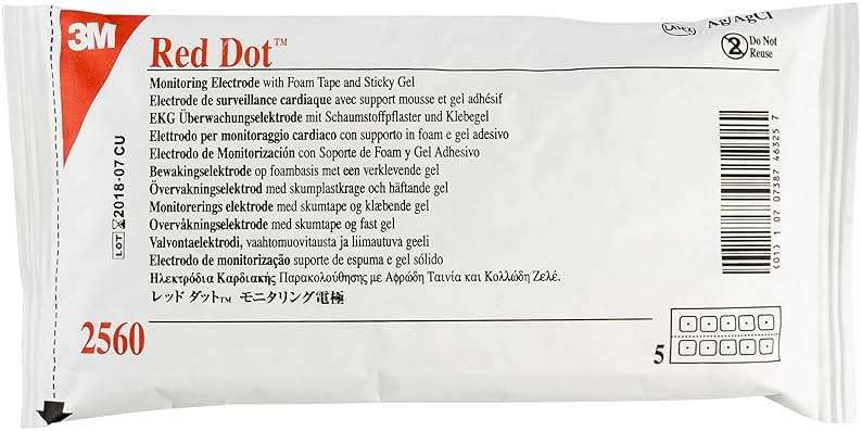 3m Red Dot Monitoring Electrode - Model 2560 - Bag of 50 - Image 1