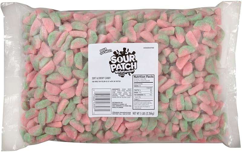 SOUR PATCH KIDS Watermelon Soft & Chewy Candy, 80 oz Bag - Image 2